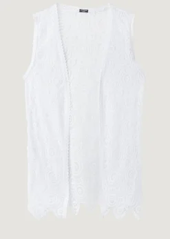 Beachwear^Calzedonia Crochet Gilet 01 - White