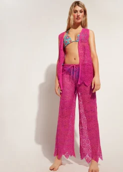 Beachwear^Calzedonia Crochet Trousers 614C - Bright Pink