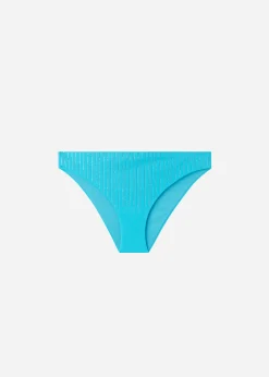 Bikini^Calzedonia Diamante Bikini Bottoms Shanghai 626C - Turquoise Green Rhinestone