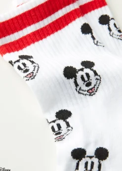 Short Socks^Calzedonia Disney Patterned Short Socks 9635 - White/Red Disney Sport