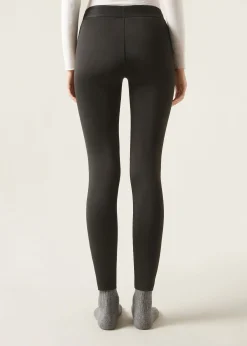 Leggings^Calzedonia Double Face Plush Leggings 019 - Black
