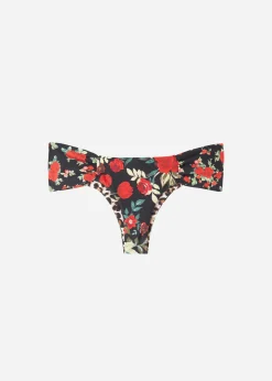 Bikini^Calzedonia Double Face Ruched Brazilian Bikini Bottoms Nizza 685C - Pink Animal Print