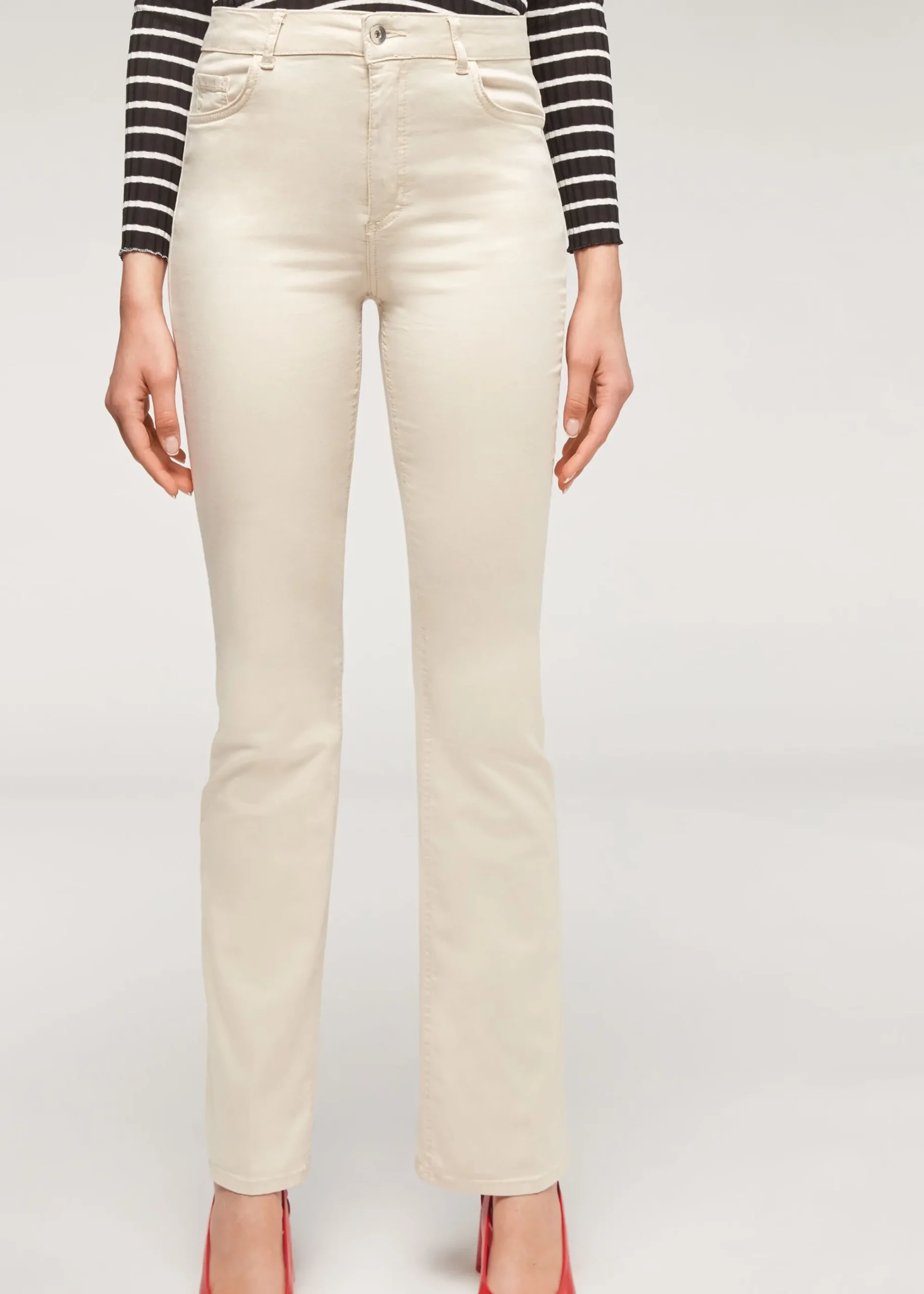 Jeans^Calzedonia Eco Light Denim Flared Jeans 5014 - Sand-Colored Beige