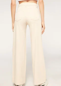 Jeans^Calzedonia Eco Palazzo Jeans 5014 - Sand-Colored Beige