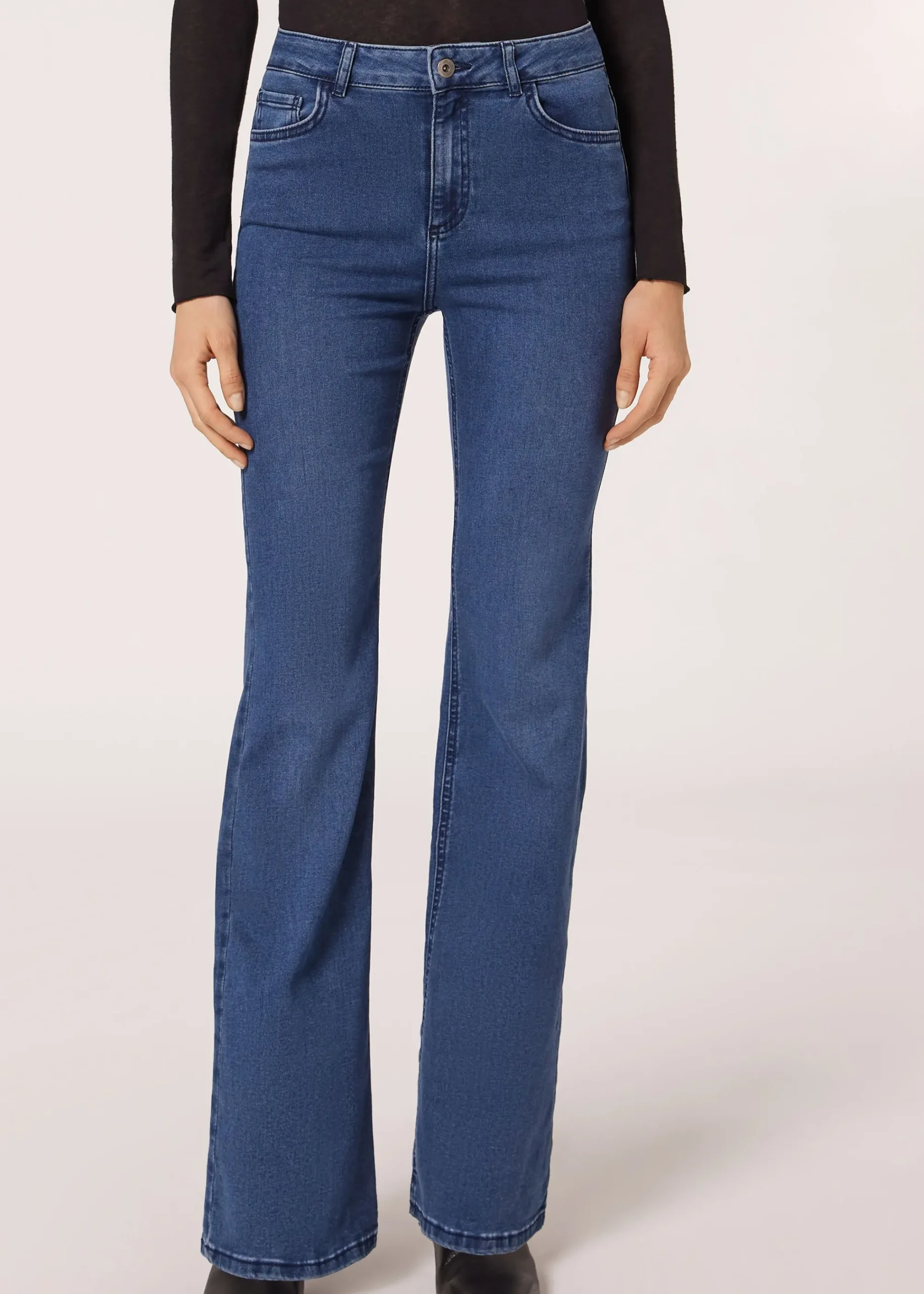 Jeans^Calzedonia Flared Jeans 3210 - Blue Denim
