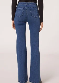 Jeans^Calzedonia Flared Jeans 3210 - Blue Denim