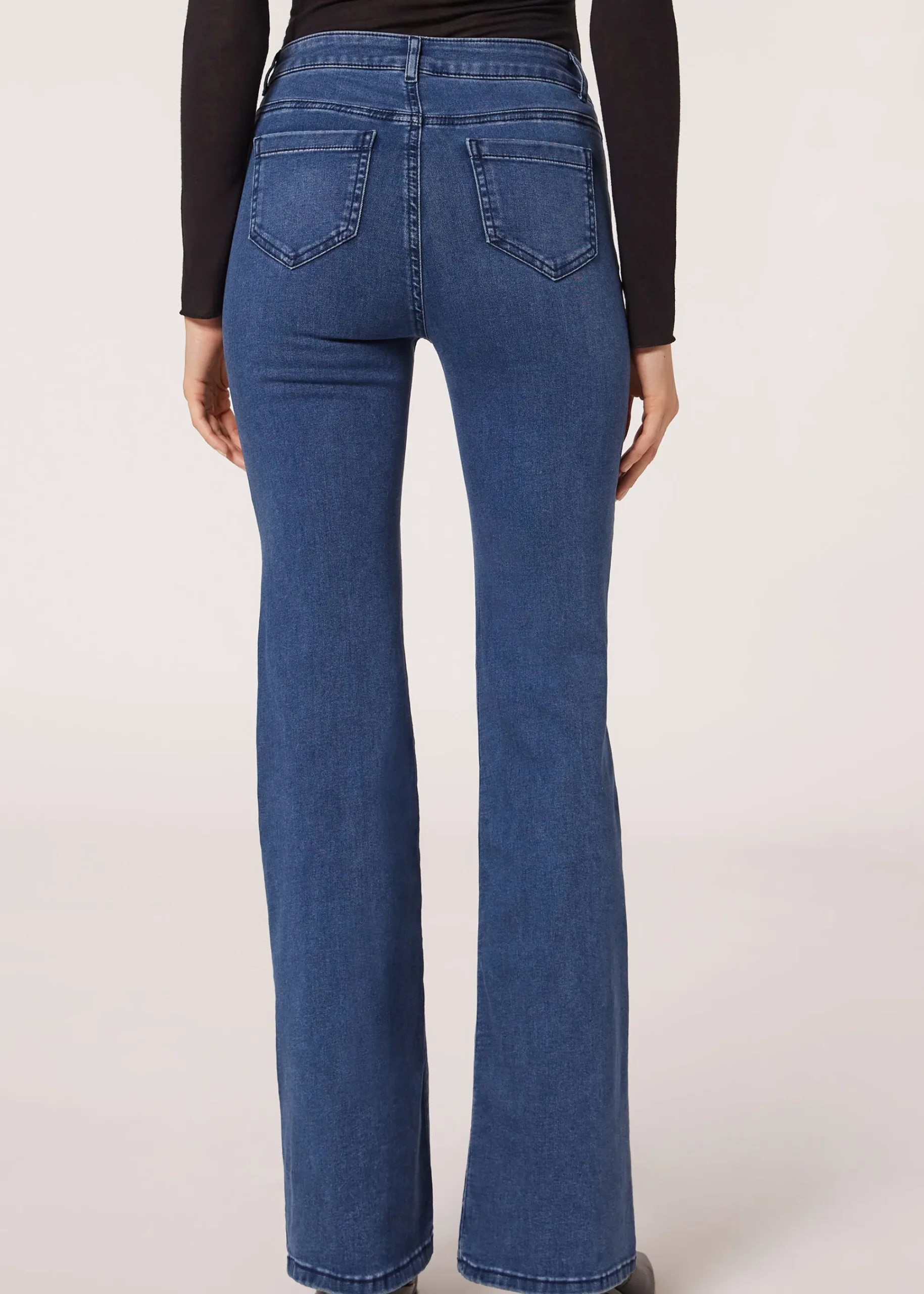 Jeans^Calzedonia Flared Jeans 3210 - Blue Denim