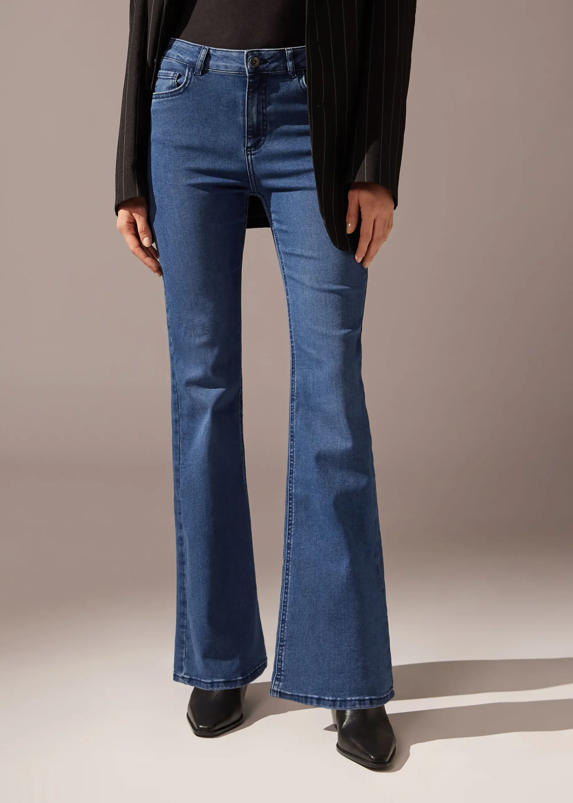 Jeans^Calzedonia Flared Jeans 3210 - Blue Denim