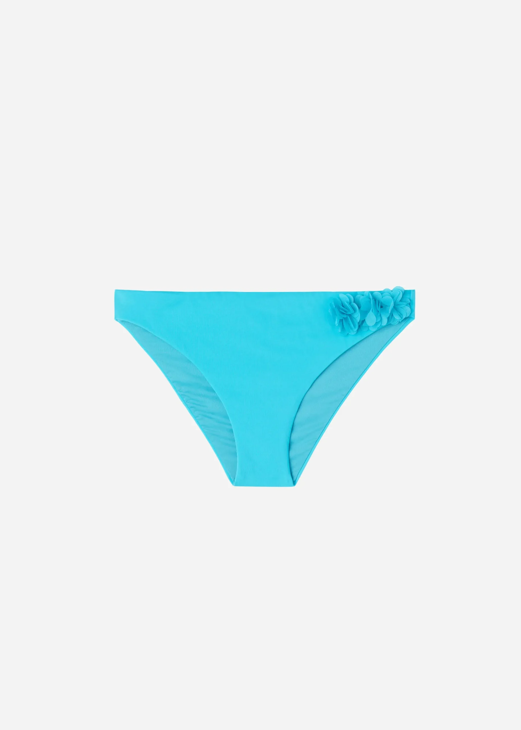 Bikini^Calzedonia Floral Bikini Bottoms Honolulu 708C - Turquoise Green Flowers
