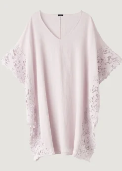 Beachwear^Calzedonia Floral Macrame Lace Kaftan 471C - Natural Ecru