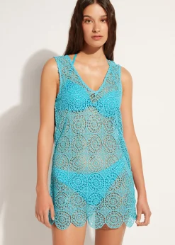 Beachwear^Calzedonia Geometric Crochet Dress 616C - Turquoise Green