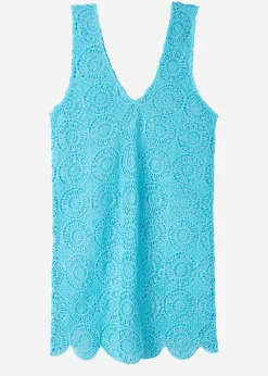 Beachwear^Calzedonia Geometric Crochet Dress 616C - Turquoise Green