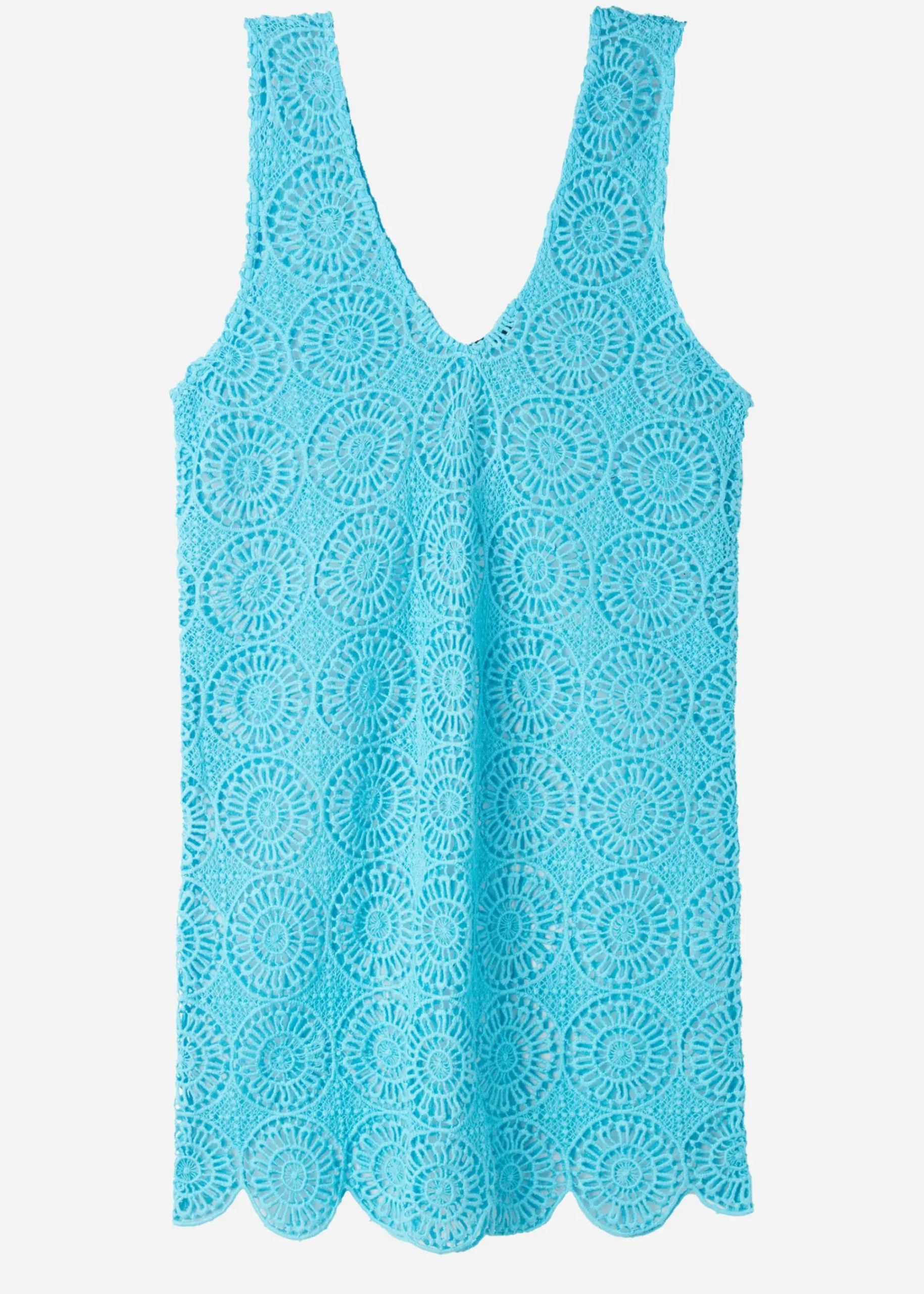 Beachwear^Calzedonia Geometric Crochet Dress 616C - Turquoise Green