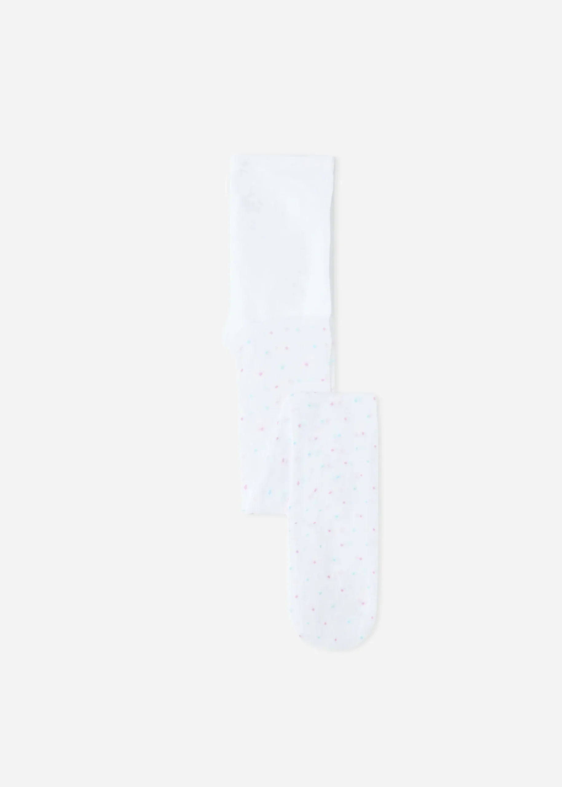 Tights^Calzedonia Girls' All-Over Polka Dot Tulle Tights 5258 - White Colourful Polka Dot Tulle