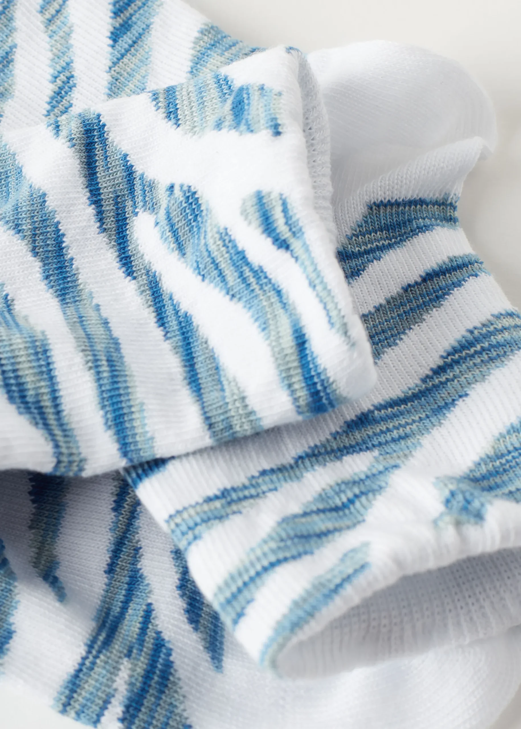 Short Socks^Calzedonia Girls' Animal Print Short Socks 9646 - Blue Zebra
