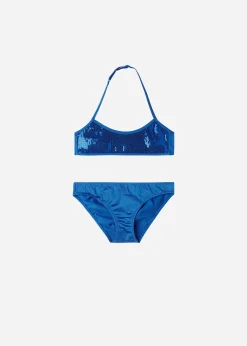 Swimwear And Bikinis^Calzedonia Girls' Bikini Cannes 621C - Electric Blue Sequin