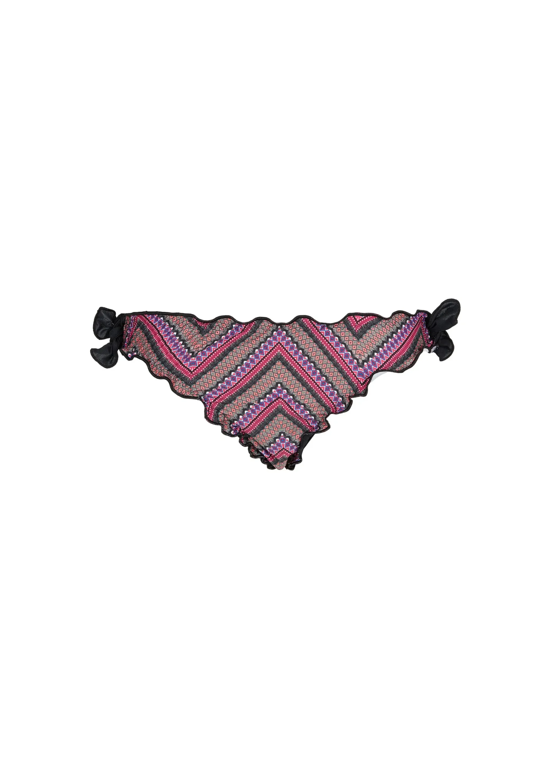 Swimwear And Bikinis^Calzedonia Girls' Dorothy Mini Me Bikini Bottoms 195C - Black Ethnic Herringbone