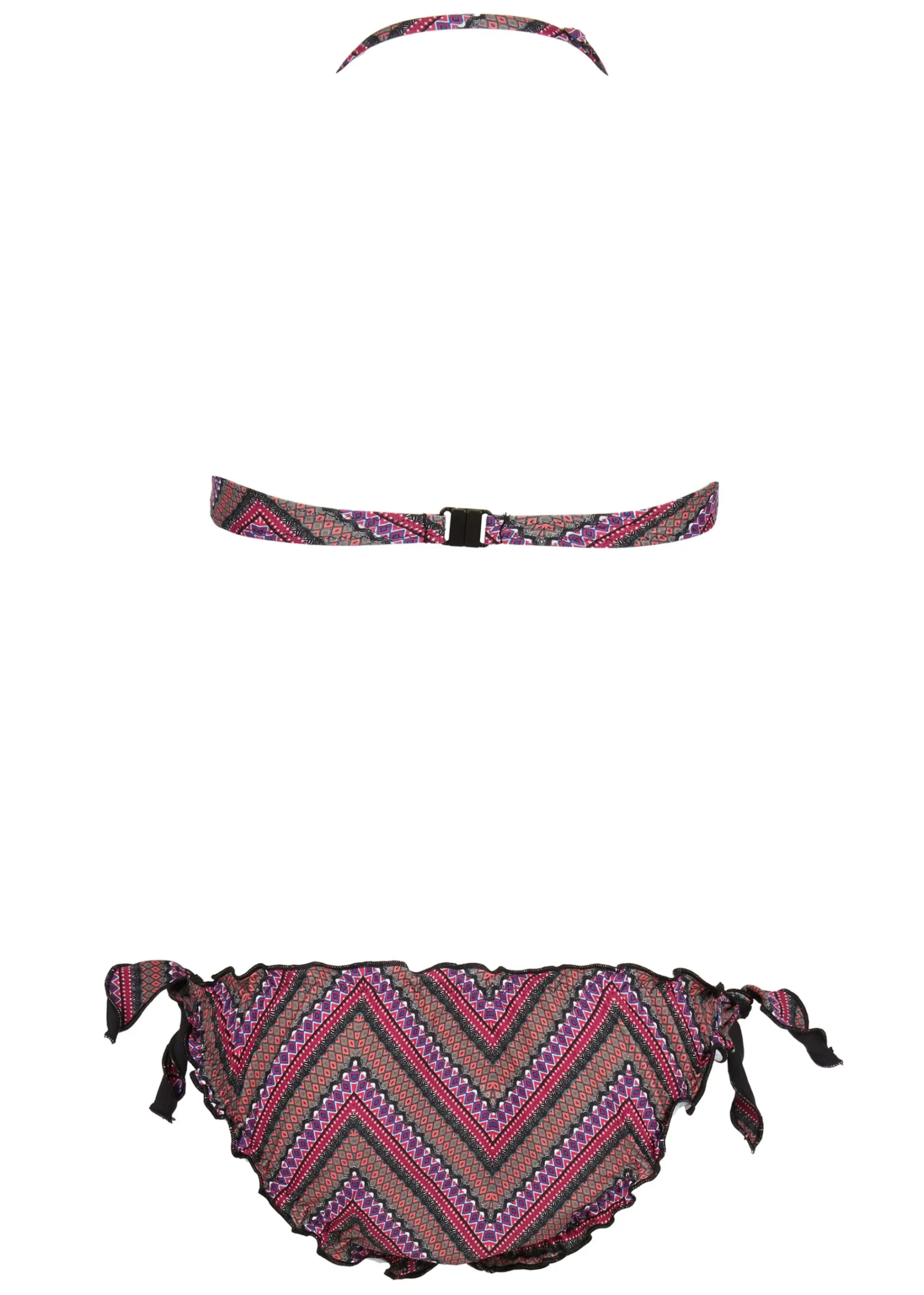 Swimwear And Bikinis^Calzedonia Girls' Dorothy Mini Me Bikini 195C - Black Ethnic Herringbone