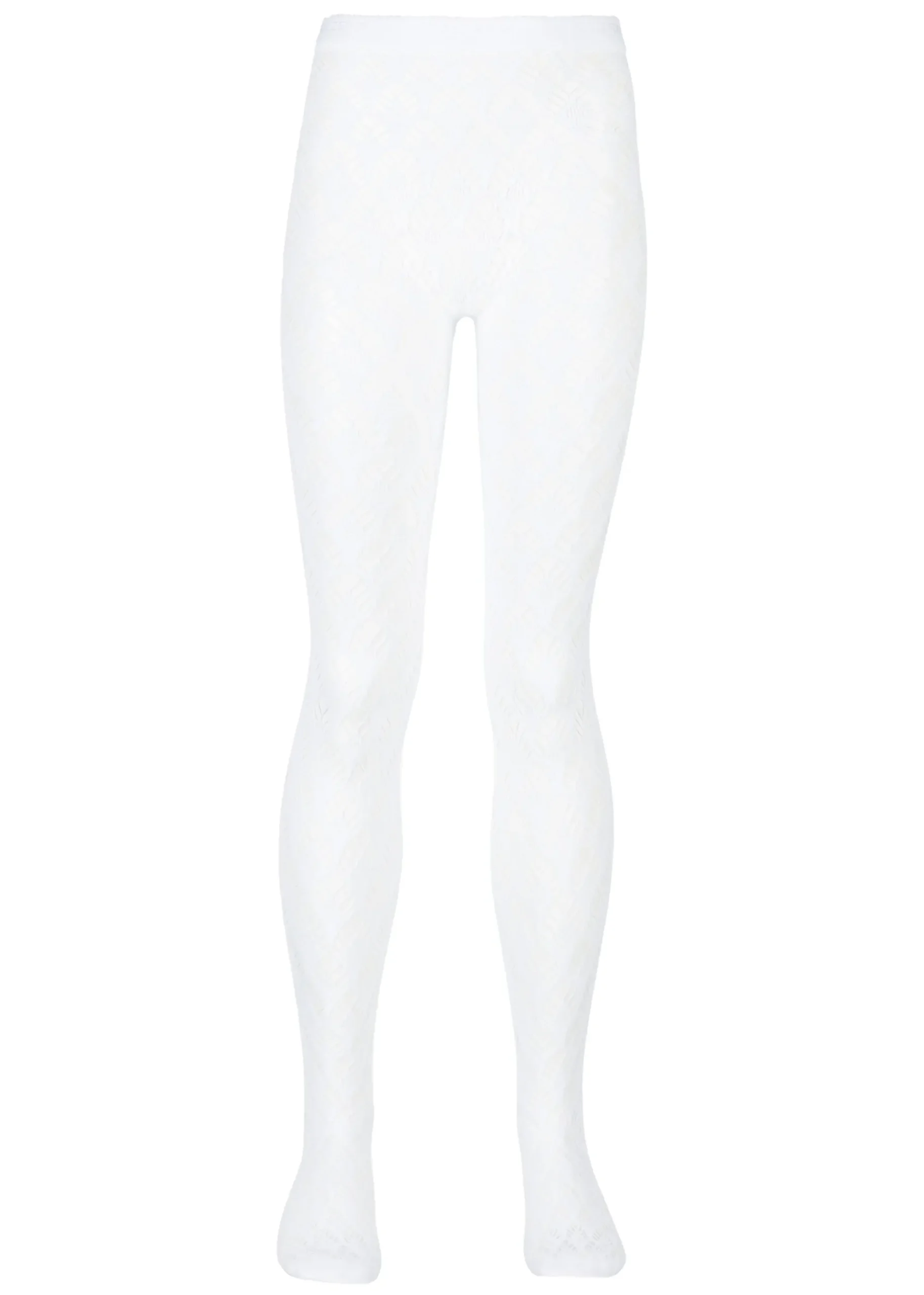 Tights^Calzedonia Girls' Fishnet Tights 4640 - White Fan Fishnet