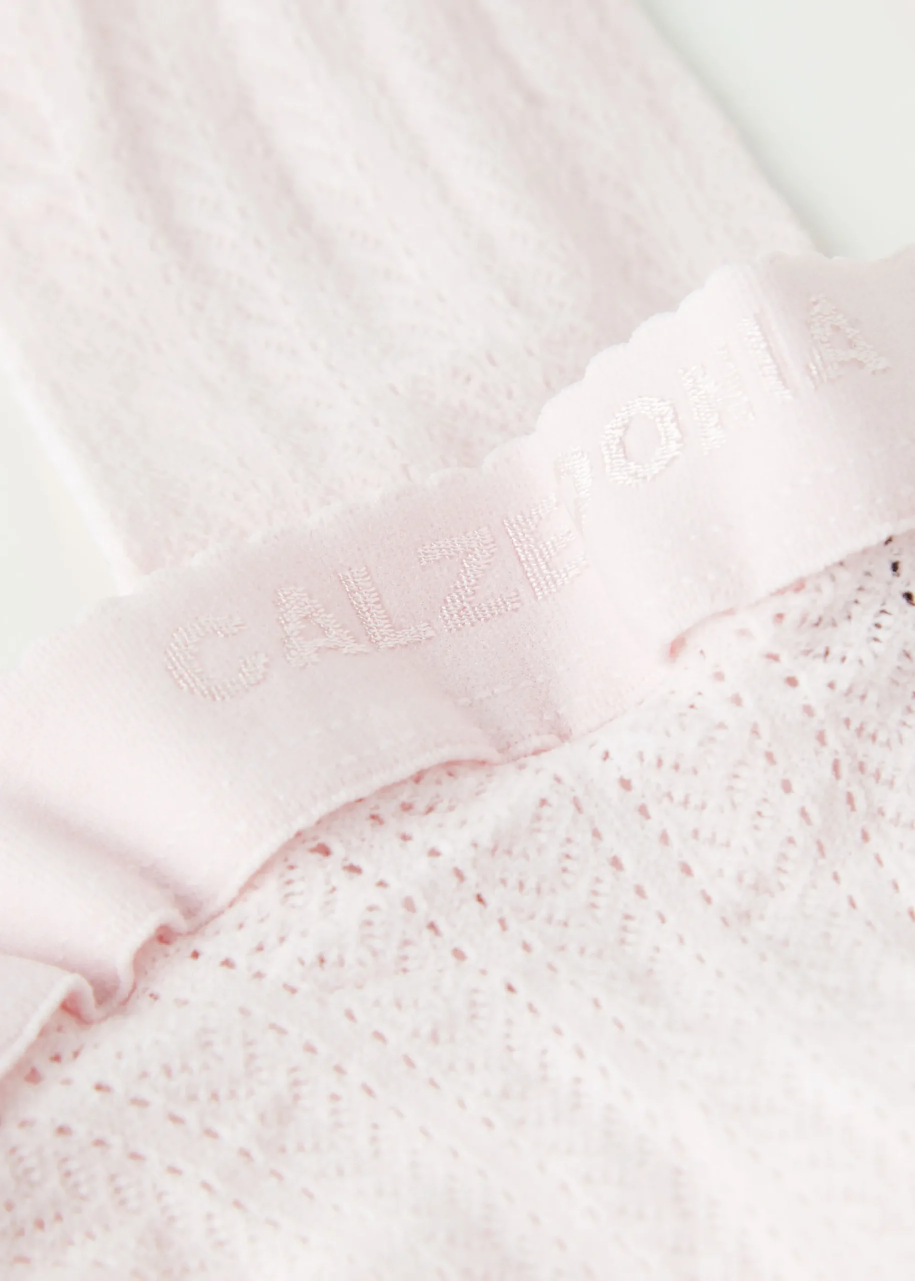 Tights^Calzedonia Girls' Fishnet Tights 5265 - Pink Vertical Fishnet Motif