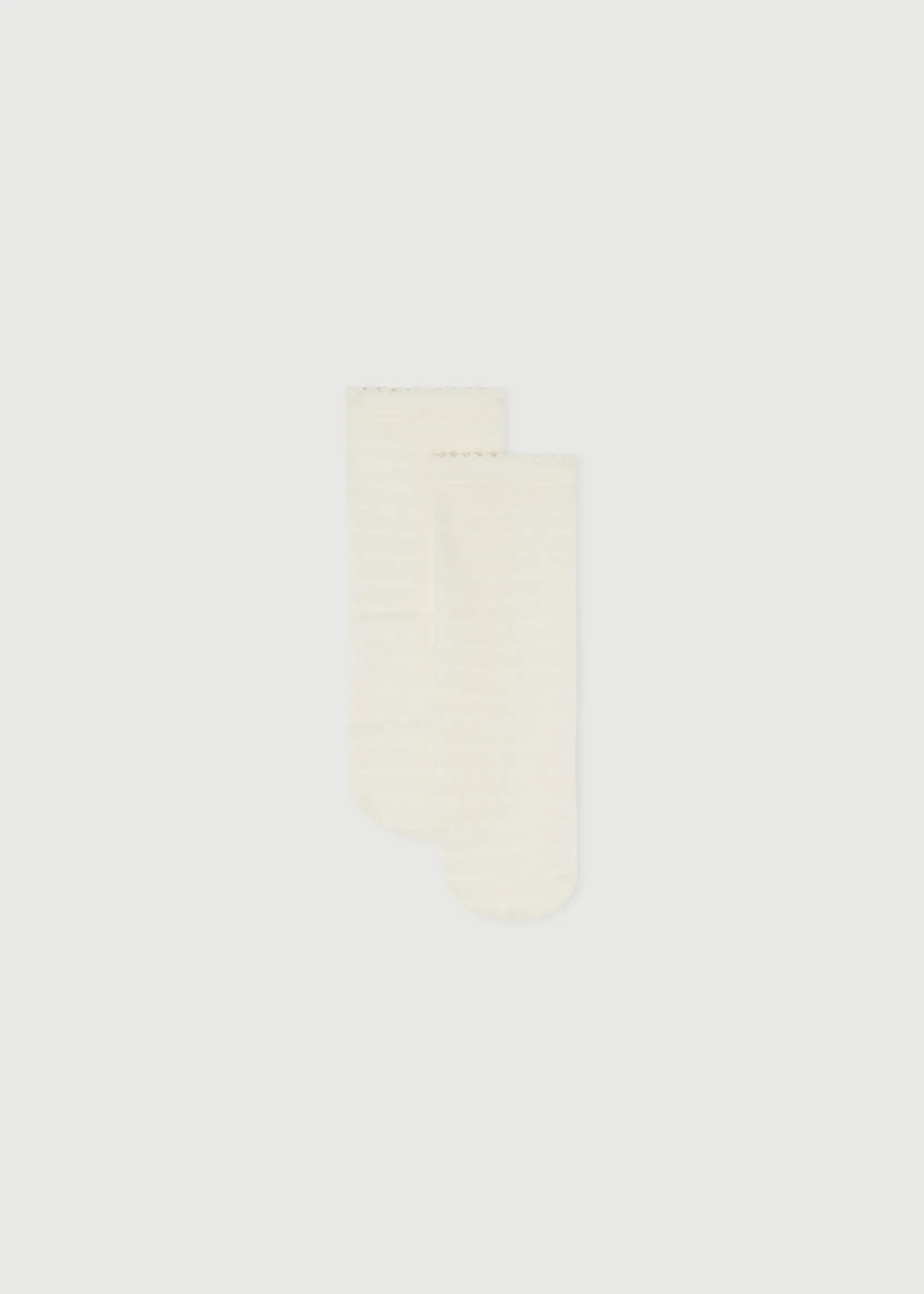 Short Socks^Calzedonia Girls' Heart Patterned Short Socks 5063 - Natural Milk Hearts