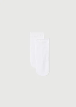 Short Socks^Calzedonia Girls' Openwork Short Socks 5064 - White Openwork