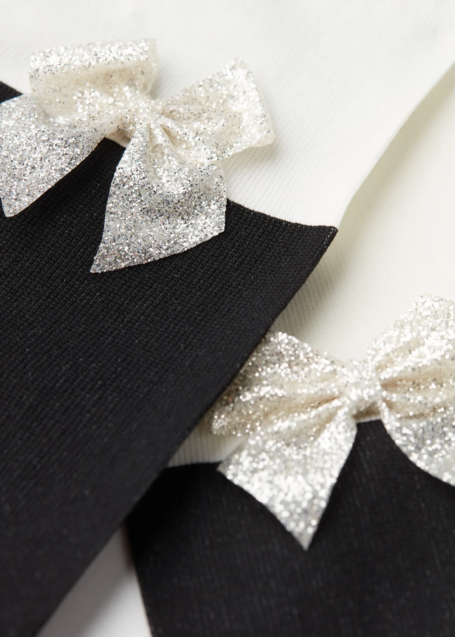 Tights^Calzedonia Girls' Over-Knee Effect Tights With Bow Application 5261 - Milk White Longuette Bow