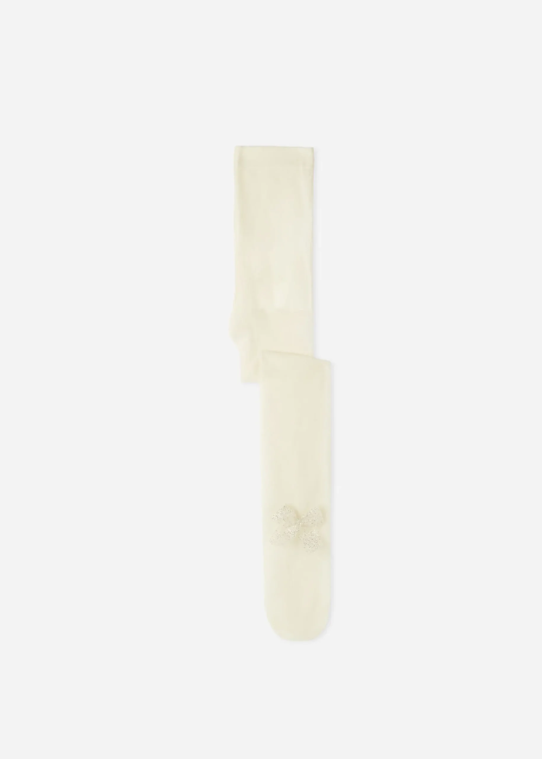 Tights^Calzedonia Girls' Polka Dot Tulle Tights With Glittery Bow 5263 - Milk White Polka Dot Tulle And Bow