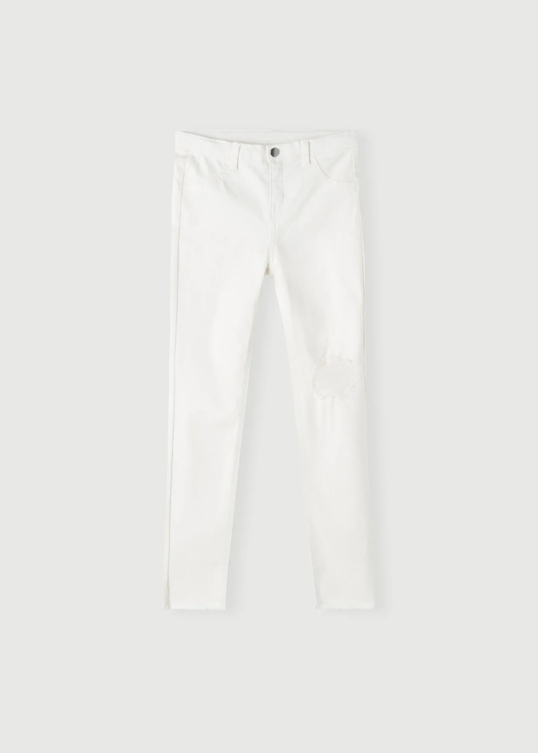 Leggings^Calzedonia Girls' Ripped Skinny Stretch Jeans 3465 - White Denim