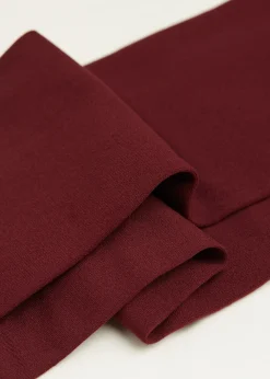 Tights^Calzedonia Girls' Soft Touch 50 Denier Tights 2240 - Wine Red Purple