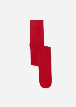 Tights^Calzedonia Girls' Super Opaque Tights With Cashmere 1094 - Red Paint