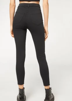 Jeans^Calzedonia High Waist Skinny Jeans 3293 - Black Denim