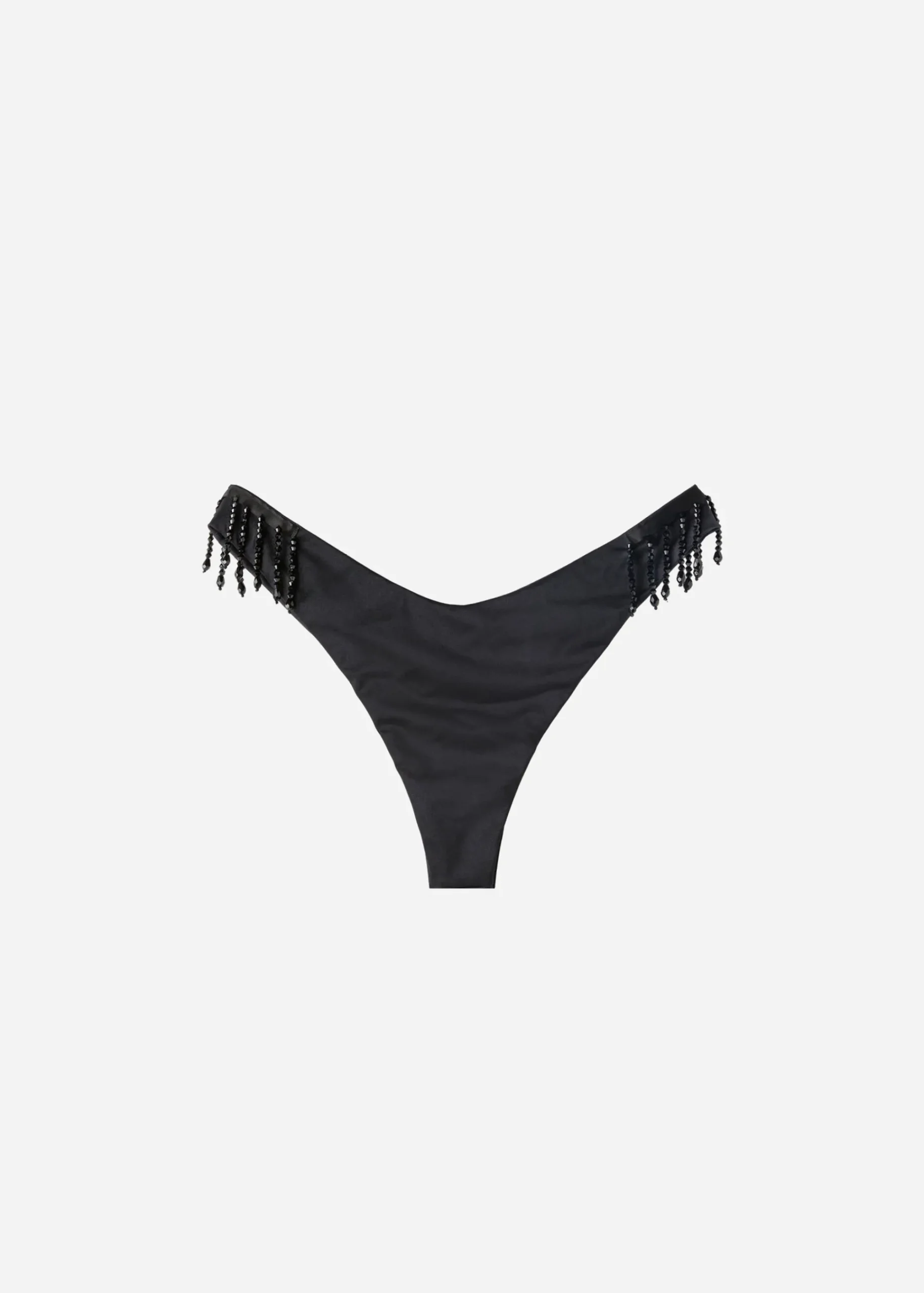 Bikini^Calzedonia High-Leg Brazilian Bikini Bottoms Taipei 702C - Black Crystals
