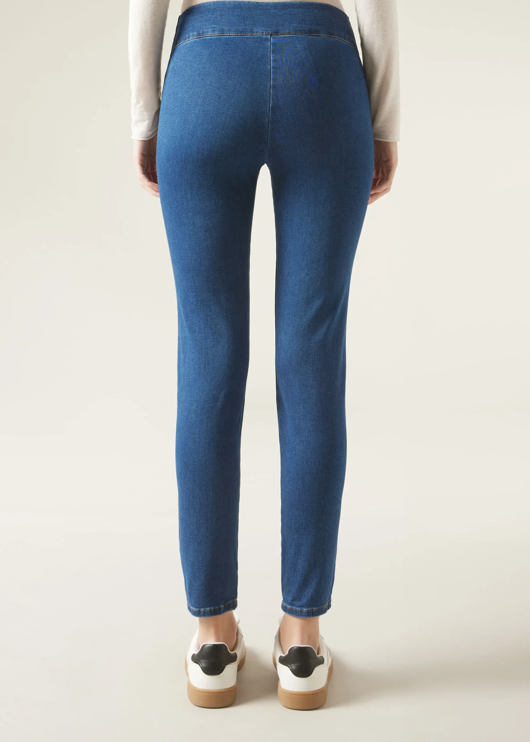 Leggings^Calzedonia High-Waist Skinny Denim Leggings 3210 - Blue Denim