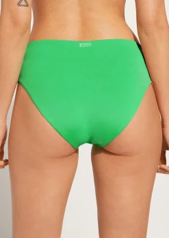 Bikini^Calzedonia High-Waisted Bikini Bottoms Indonesia 615C - Shiny Green