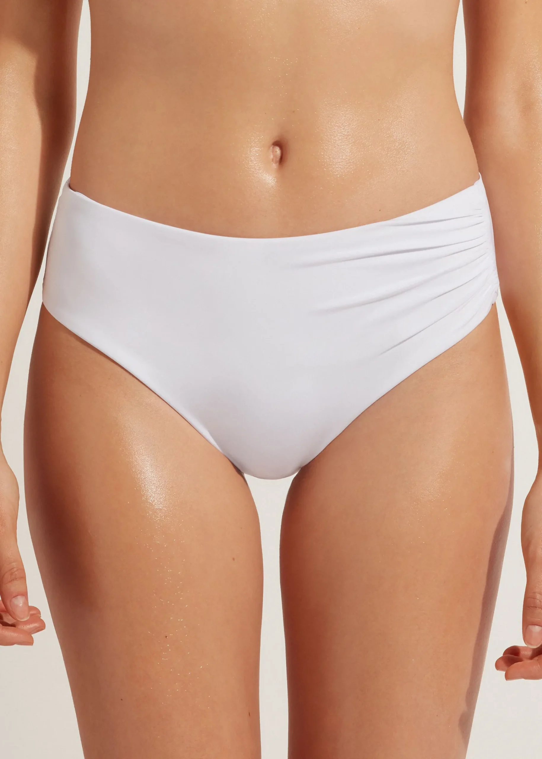Bikini^Calzedonia High-Waisted Bikini Bottoms Indonesia 01 - White