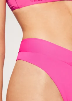 Bikini^Calzedonia High-Waisted V-Cut Bikini Bottoms Indonesia 614C - Bright Pink