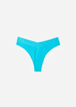 Bikini^Calzedonia High-Waisted V-Cut Bikini Bottoms Indonesia 616C - Turquoise Green