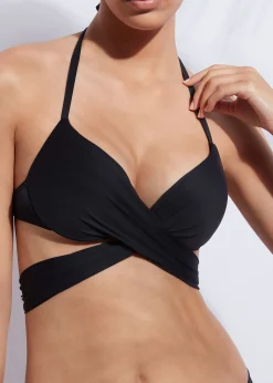Bikini^Calzedonia Indonesia Padded Push-Up Bikini Top 06 - Black