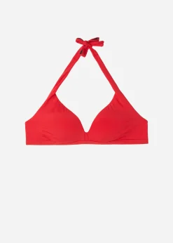 Bikini^Calzedonia Indonesia Soft Padded Triangle Bikini Top 645C - Summer Red