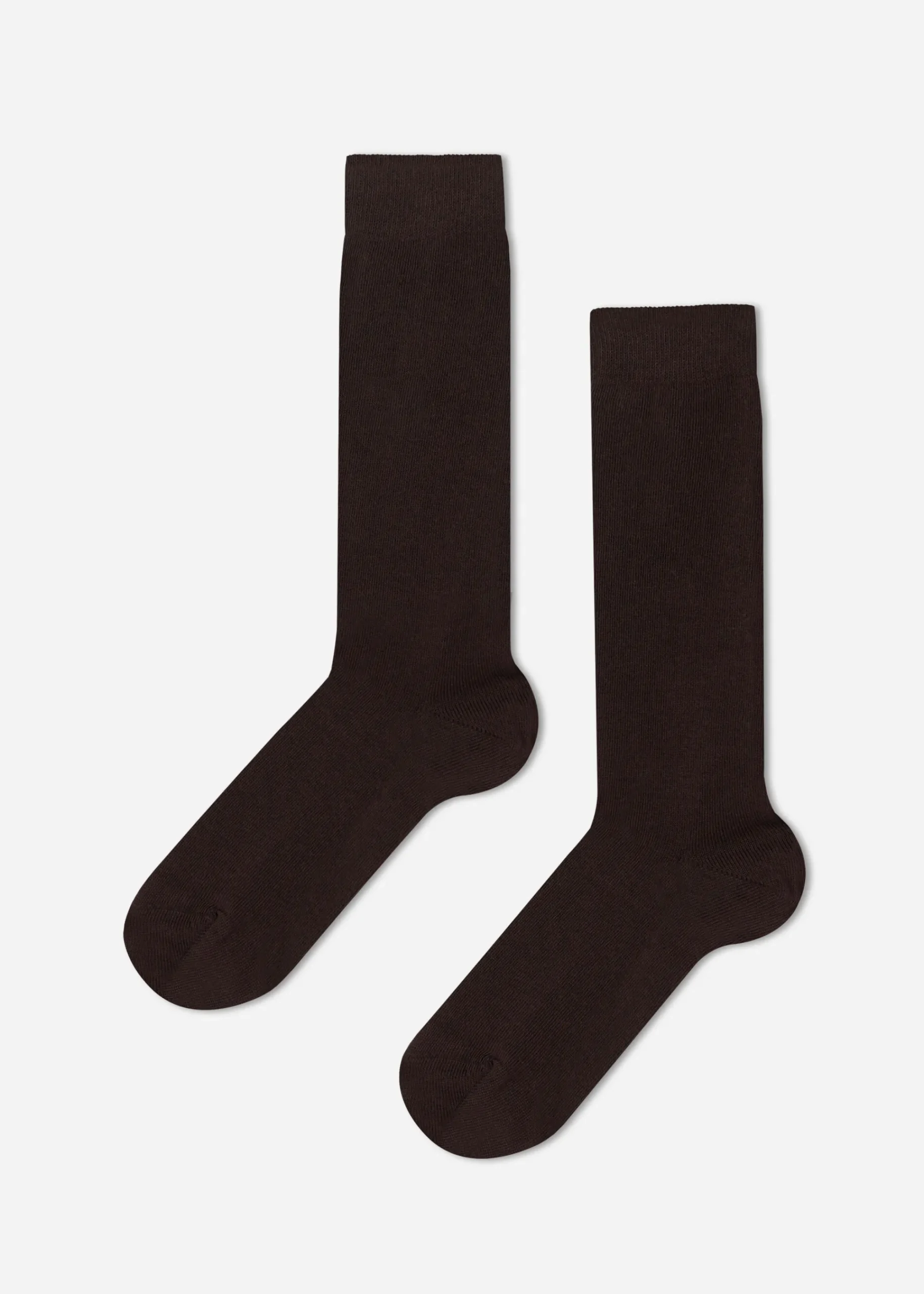 Long Socks^Calzedonia Kids' Breathable Cotton Long Socks 189 - Chocolate