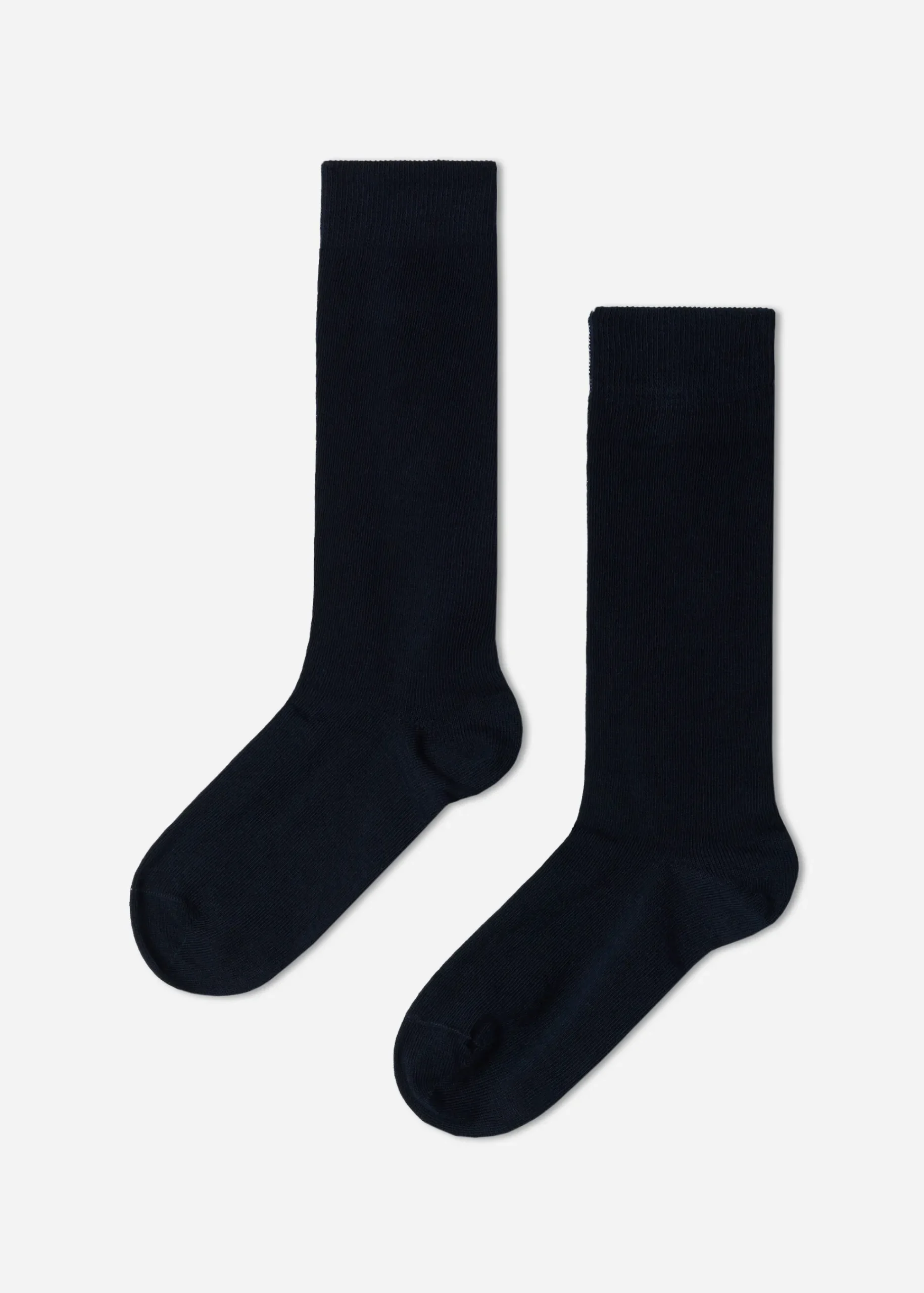 Long Socks^Calzedonia Kids' Breathable Cotton Long Socks 016 - Blue