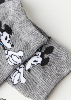 Short Socks^Calzedonia Kids' Disney Short Socks 9757 - Grey Ok Mickey Disney