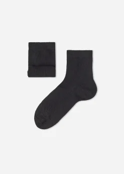 Short Socks^Calzedonia Kids' Short Socks With Cashmere 019 - Black