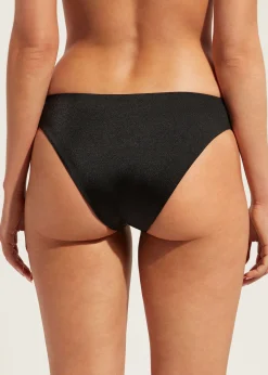 Bikini^Calzedonia Las Vegas Sequin Bikini Bottoms 711C - Paillettes Degrade' Black
