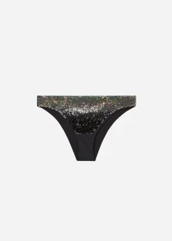 Bikini^Calzedonia Las Vegas Sequin Bikini Bottoms 711C - Paillettes Degrade' Black