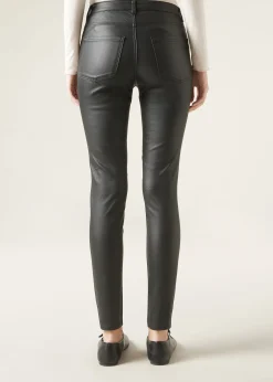 Trousers^Calzedonia Leather Effect Skinny Leggings 019 - Black