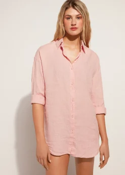Beachwear^Calzedonia Linen Shirt 723C - Light Rose