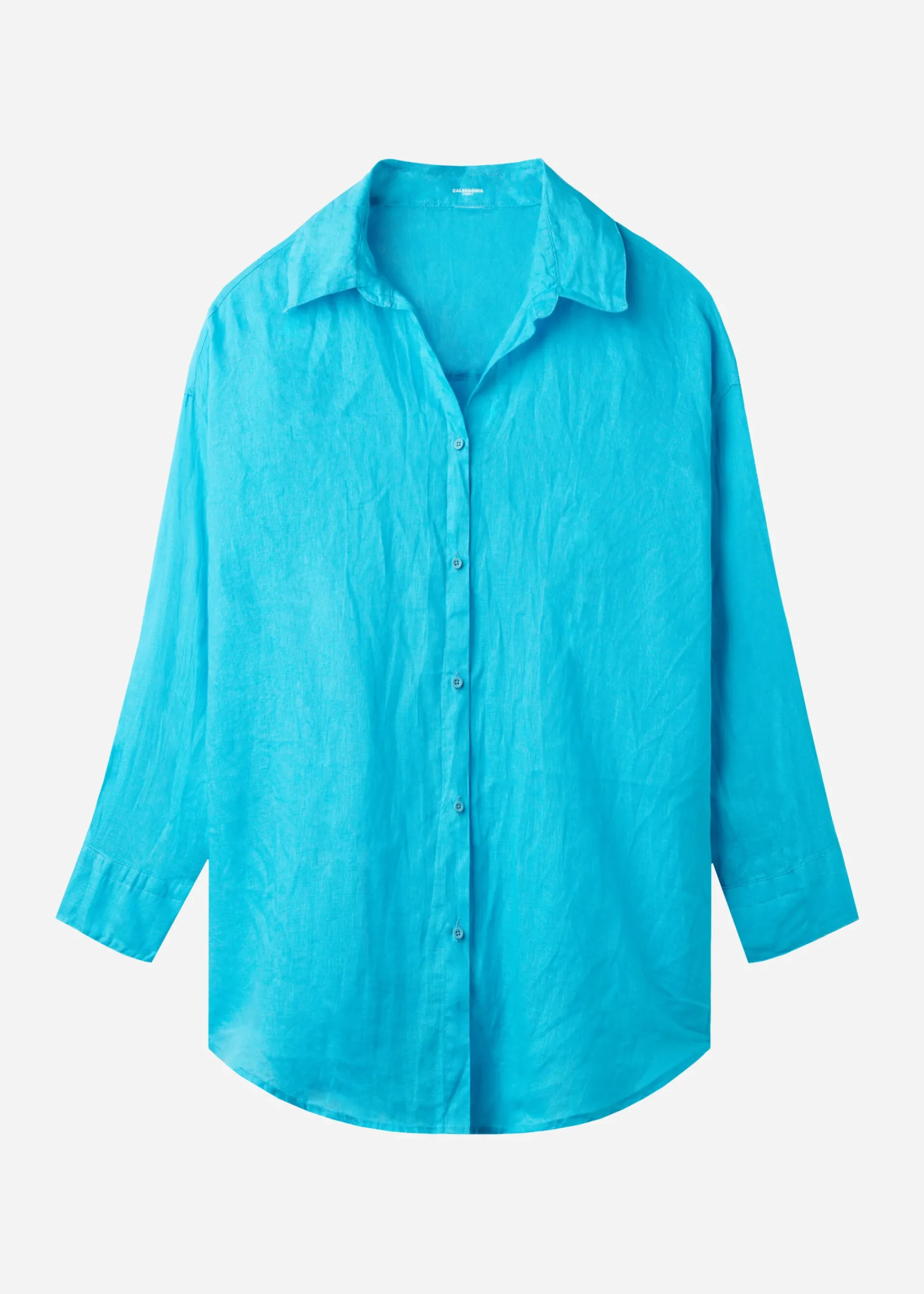 Beachwear^Calzedonia Linen Shirt 616C - Turquoise Green