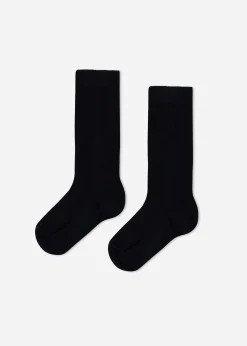 Socks^Calzedonia Long Soft Cotton Socks 016 - Blue